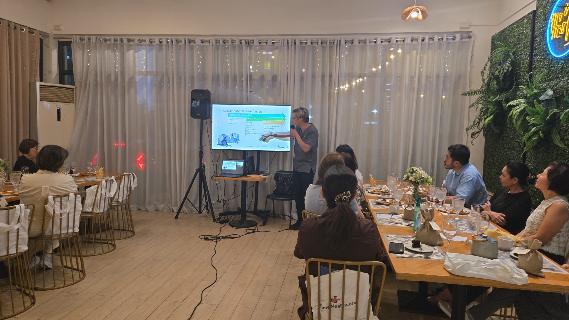 Dr Jay sharing at a Health talk on 21st Maya